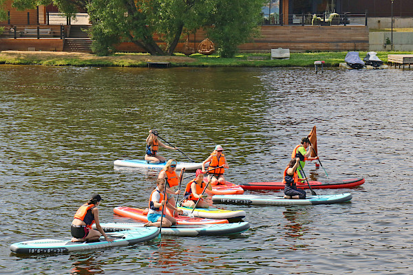 У нас прошли гонки на SUP